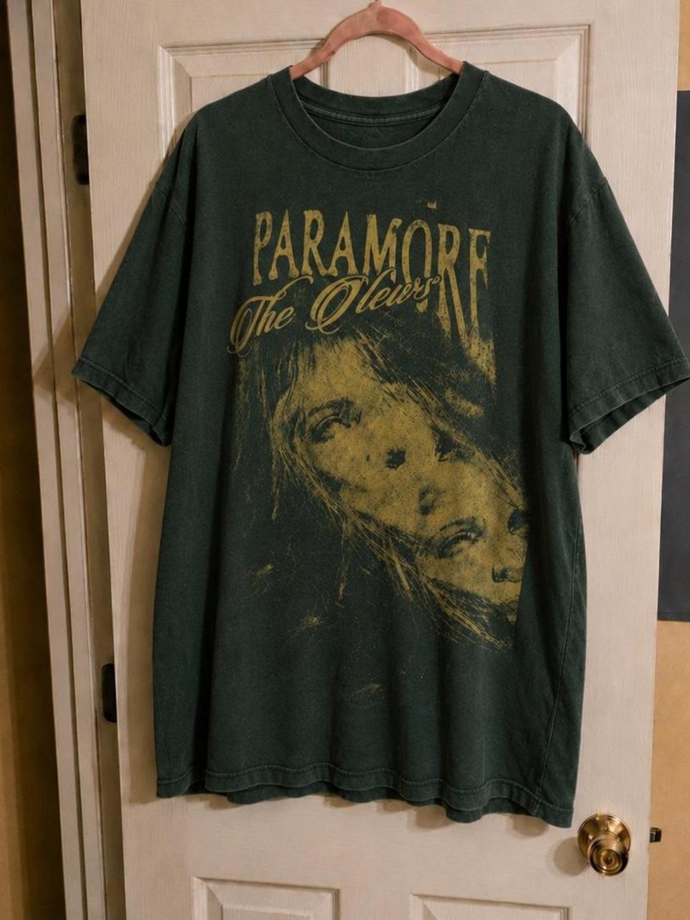 Gildan Forest Green Tee with Gold  Print